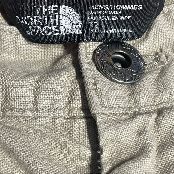The North Face Men's Khaki hiking pants reflective hems sz 32 - Picture 4 of 12
